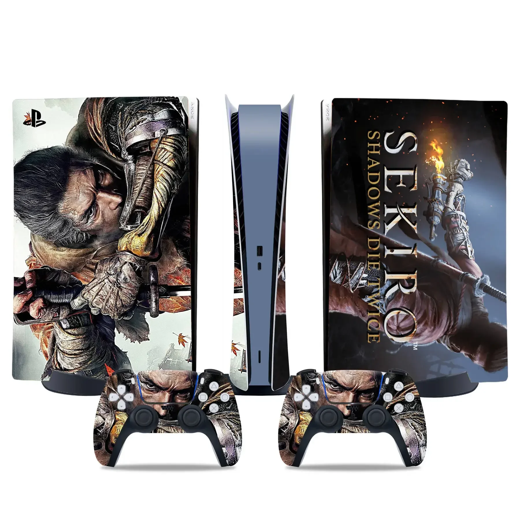 Sekiro schaduwen sterven tweemaal Vinyl Decal Skin Sticker voor PS5 Digital Controller Console Case controller skin sticker