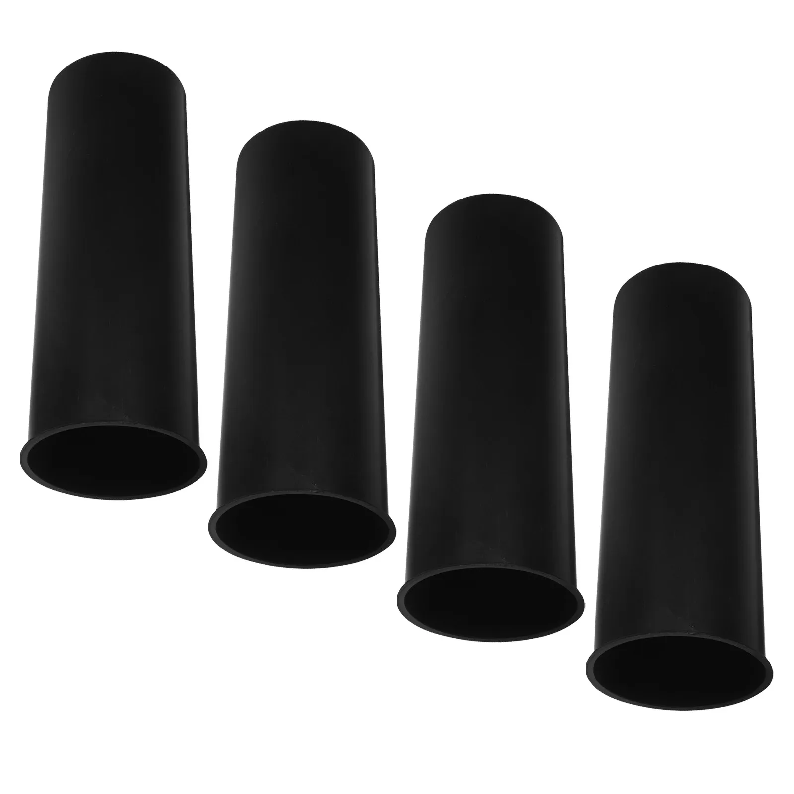 

4Pcs Toilet Brush Holder Black Plastic Cup Multipurpose Bathroom Toilet Cleaning Brush Container Stable Anti-Stain Round Base