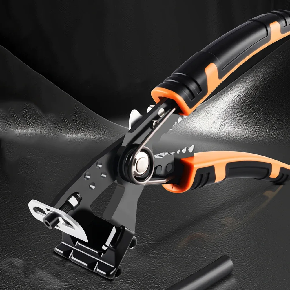 

Щипцы для зачистки проводов для резки обжимных клемм, изогнутая ручка с изгибом 90 градусов, универсальный ручной инструмент для электриков