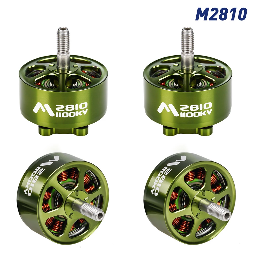 4 قطعة فلاش هوبي M2810 1100kv 3-6S طائرة نموذجية للتحكم عن بعد أربعة محاور فرش السيارات الملحقات