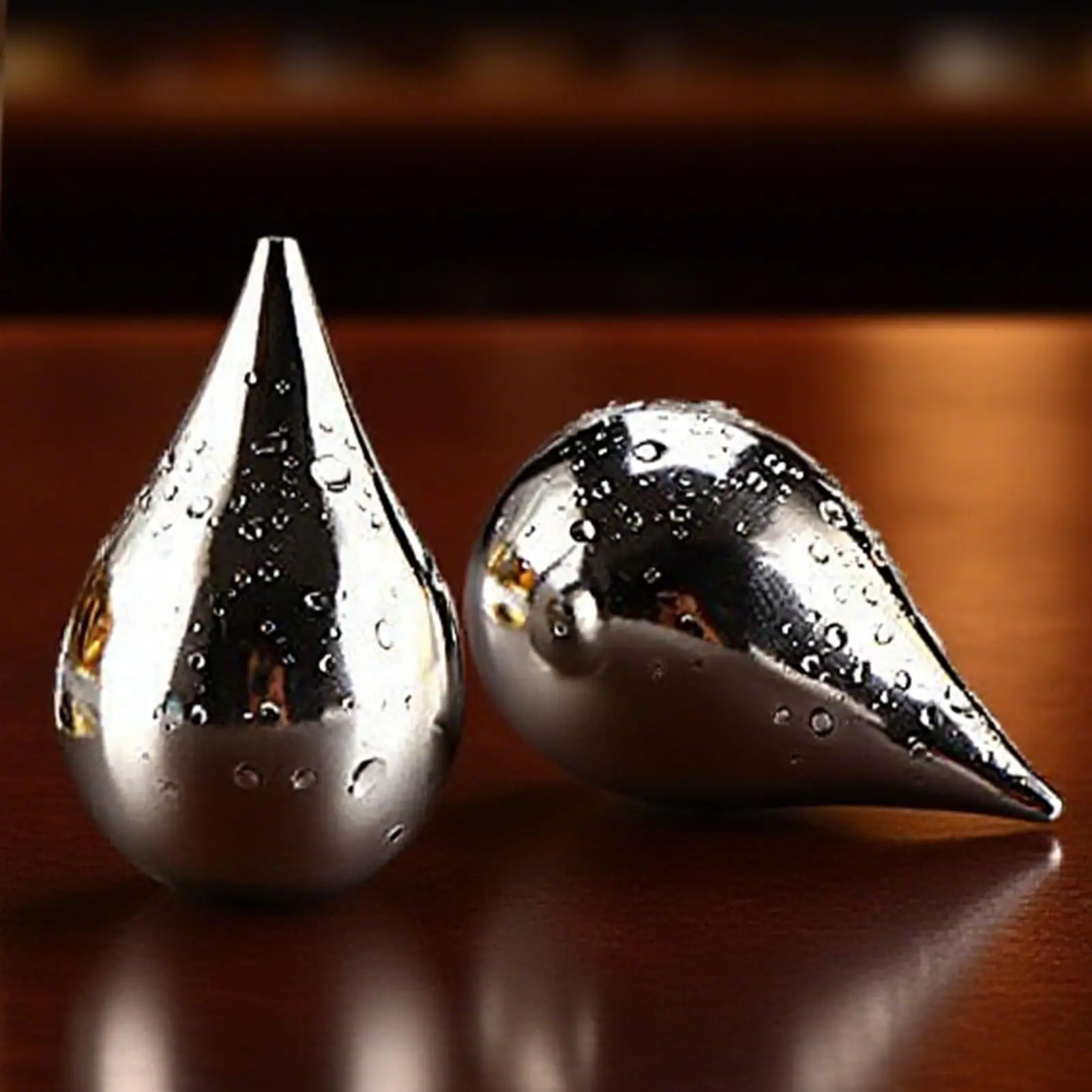 

Металлический ледяной блок, многоразовые 6 шт., металлические охлаждающие кубики, стальные кубики в форме капли воды, камни в форме ледяных шариков для напитков для вечеринок на новоселье