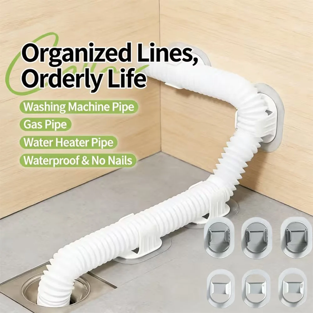 Drain Pipe Clip - Washing Machine Drain Pipe Holder, No-Drill