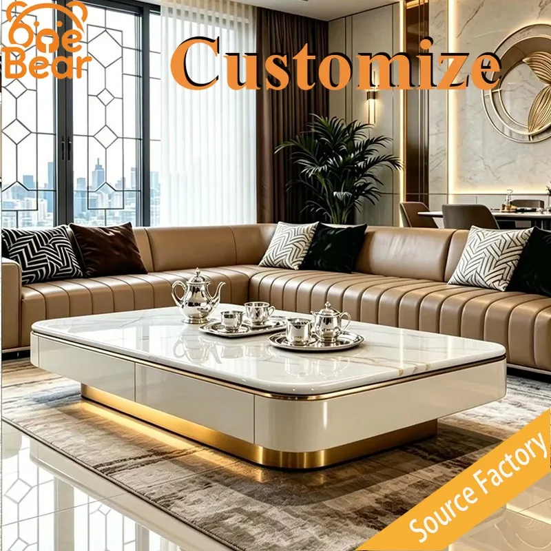 Matte Marble Coffee Table Rustic Solid Stone Tabletop Waterproof Anti Stain Wear Resistant Home Balcony Leisure Table
