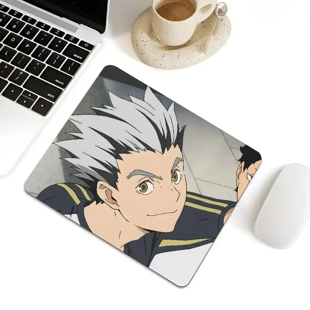 Koutarou Bokuto Haikyu!! Mousepad Small LockEdge Mouse Pad For Gamers Computer Desk Pad Rectangular Anti-slip Rubber