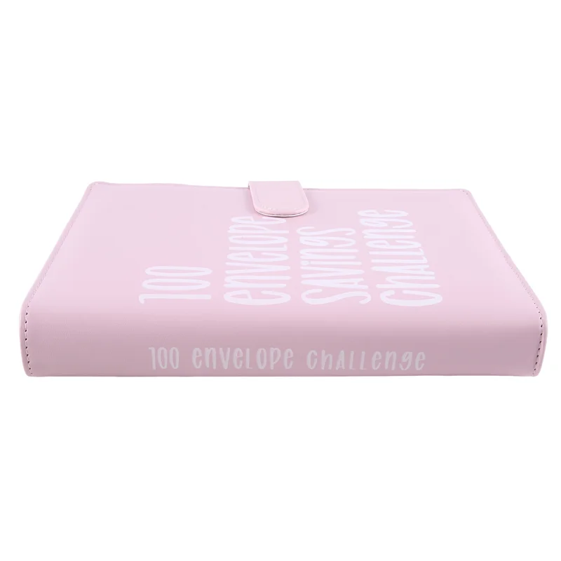 A34M-100 Envelopes Challenge Binder, Simple And Interesting Way To Save 5,050, Budget Planning Book Reusable Easy To Use
