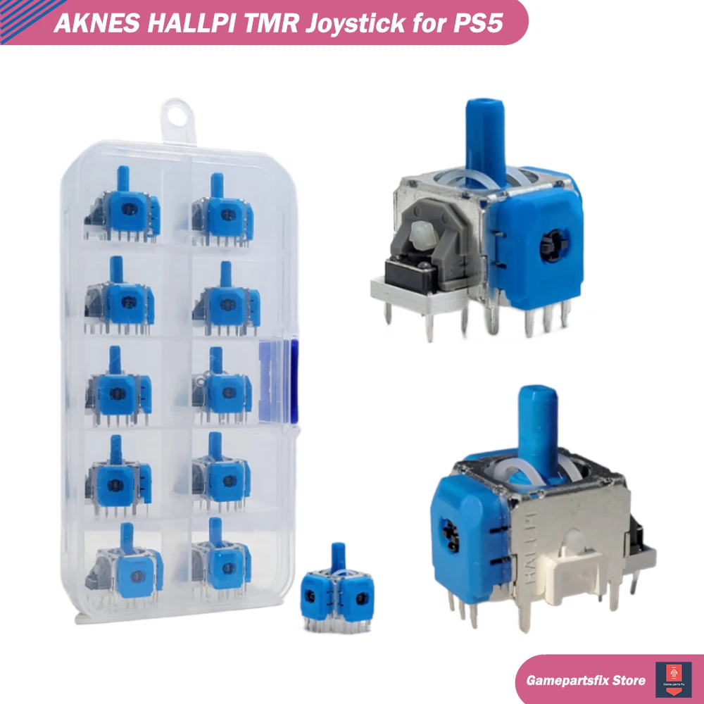 

10pcs for PS5 DualSense AKNES HALLPI TMR Electromagnetic Joystick Analog Stick Replacement Anti-drift Hall Effect Control Stick