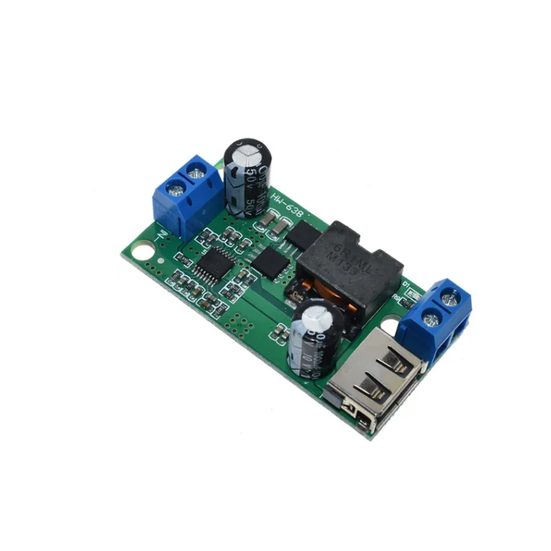 DC-DC 9V 12V 24V 36V to 5V/5A Step-Down Module Regulated High Power Vehicle Voltage Stabilized Power Converter Module