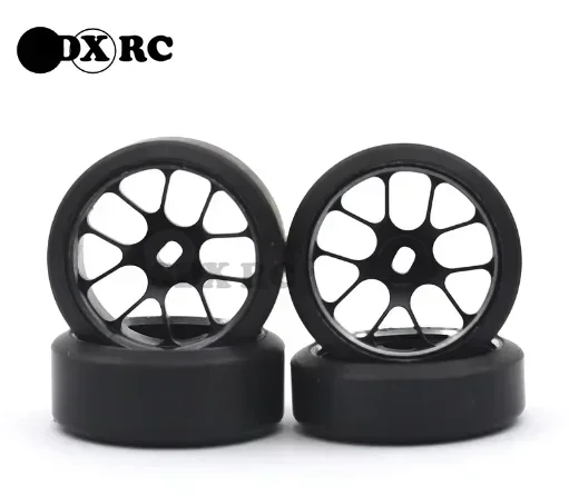 2.5/5.5 Degrees Hard Plastic Drift Tires Metal Wheel Rim for Wltoys 284131 K969 K989 Kyosho Mini-Z 1/28 RC Car Upgrade Parts