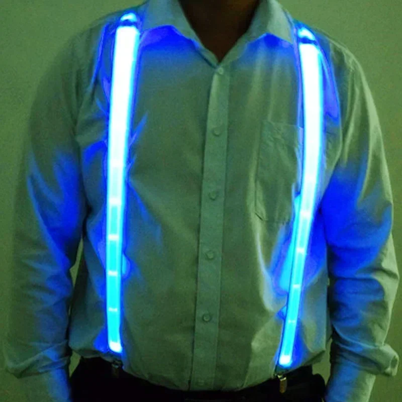 Men's LED Glowing Bow Suspenders for Parties