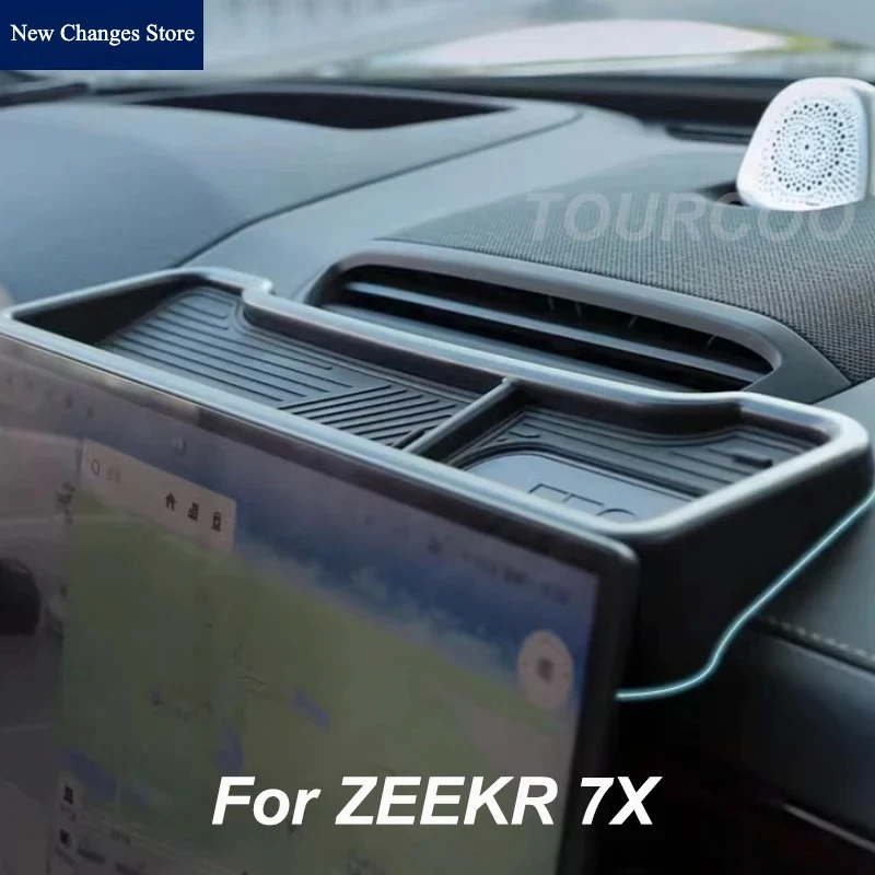 

For ZEEKR 7X 2025 Storage Box Behind Screen Storage Box Under Armrest Box Interior Styling Modified Accessories