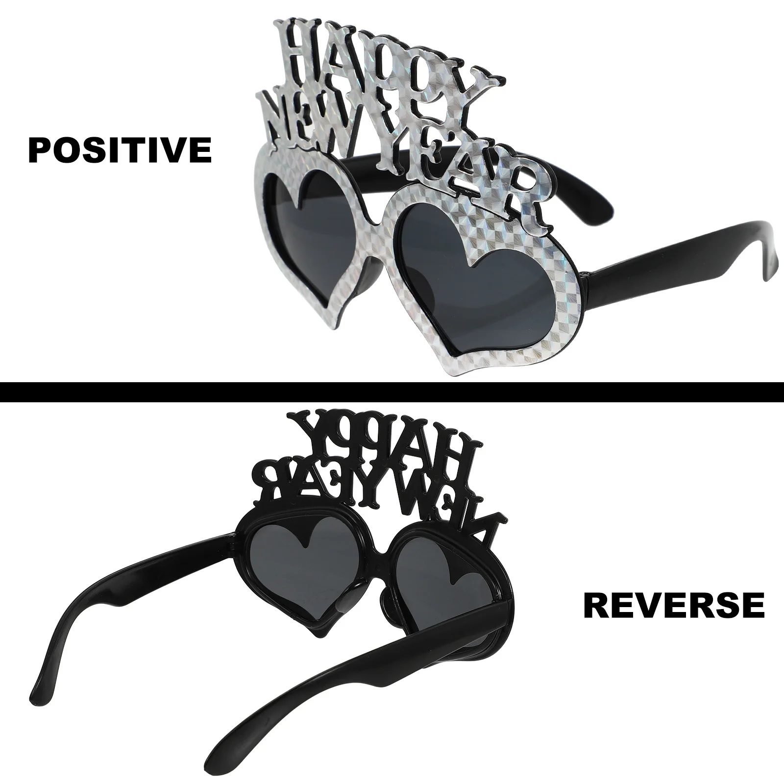 3pcs Happy Year Eyewear Lightweight Fun Photo Props For Decoration Party Props Prom Party Eyewear Event