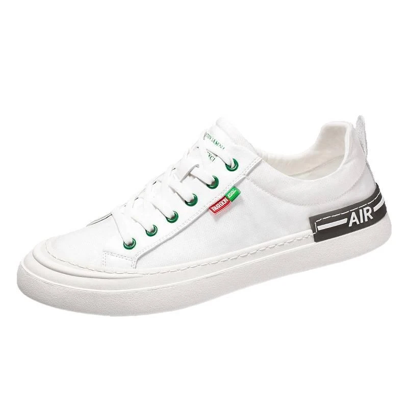 

Men's Shoes 90528 Summer Breathable Slip-On Men's Shoes Low-Top Men's Casual Canvas Shoes with Front Lacing
