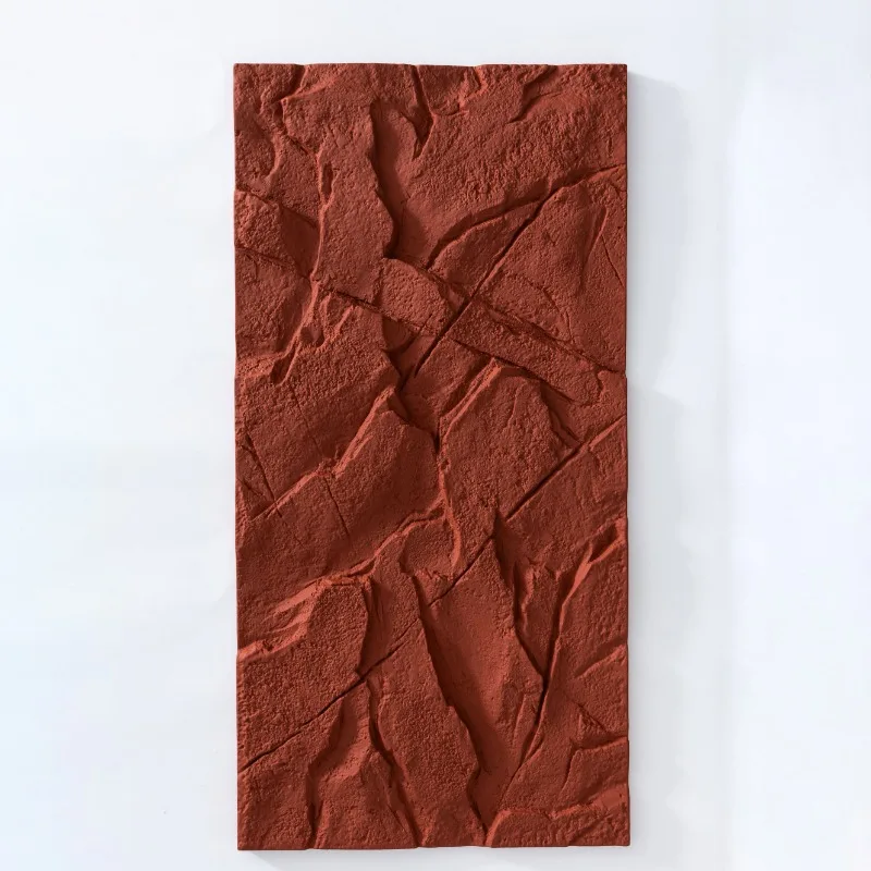 Modern Indoor Lightweight Plastic Wall Panels Fireproof Waterproof PU Artificial Granite Stone Competitive Price Interior