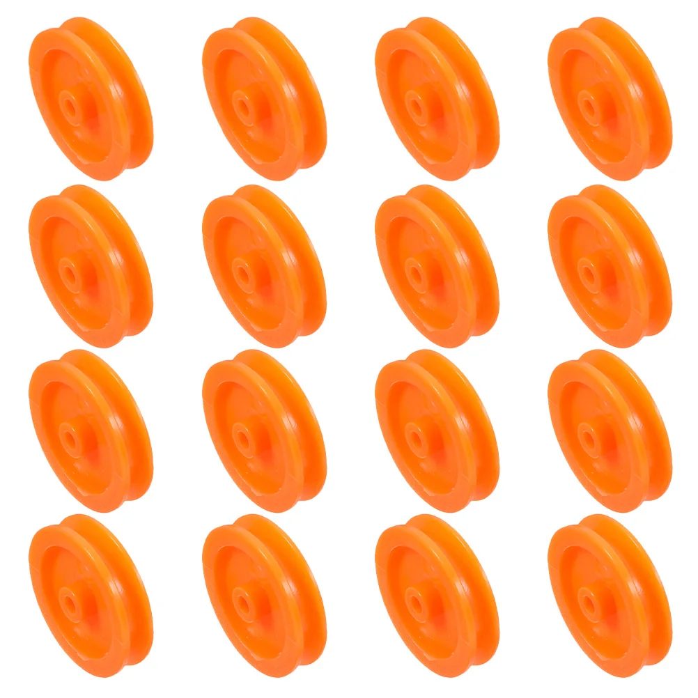 

50pcs Plastic Wheel Lightweight Durable For Diy Rc Car Plane Repair Upgrade Replacement Parts Belt Pulley System Mini