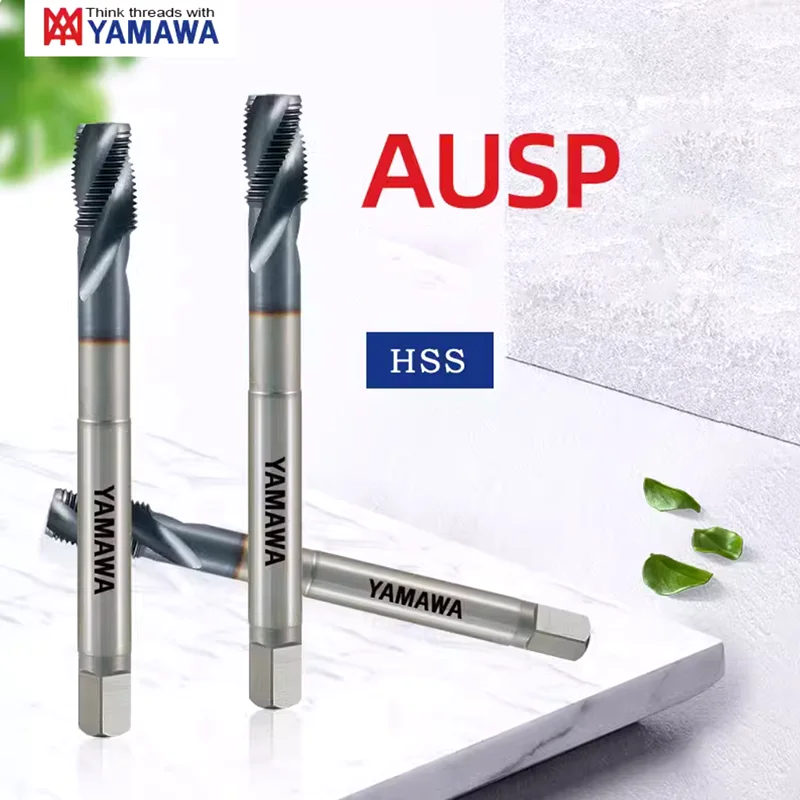 Japan YAMAWA TICN Coating Pipe Thread Spiral Fluted Tap PS RP PF G PT RC NPS NPT 1/16 1/8 1/4 3/8 1/2 3/4 Machine Thread Taps