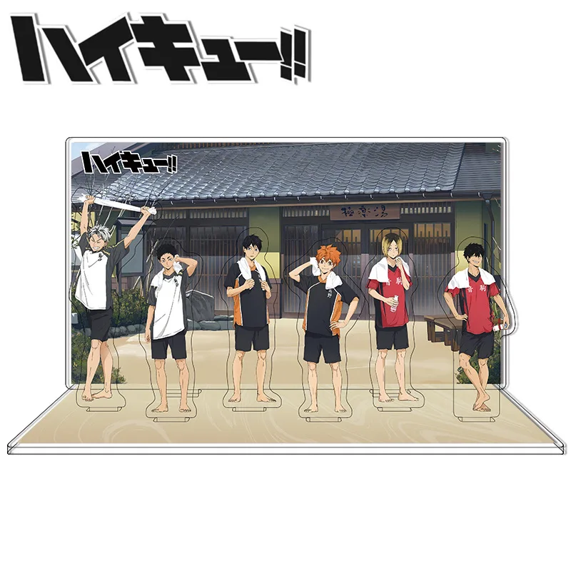 Haikyuu Shoyo Hinata Kozume Kenma أنيمي سطح المكتب حامل ديكور أرقام مجموعة الكرة الطائرة بنين الجنة مجموعة الربيع الساخن نموذج #4