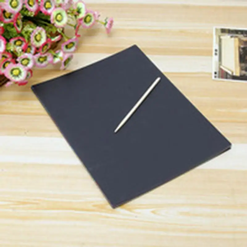 Scratch Off Boek Kleurrijke Kartonnen Krasboek Verdikte Educatief Kinderkunstboek Multifunctionele Schilderbenodigdheden Voor