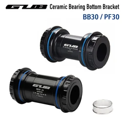 GUB PF30 BB30 Ceramic Bearing Bottom Bracket 68-73mm Press-fit Bike Axis SHIMANO SRAM 24/22mm For MTB Road Bike Center Shaft