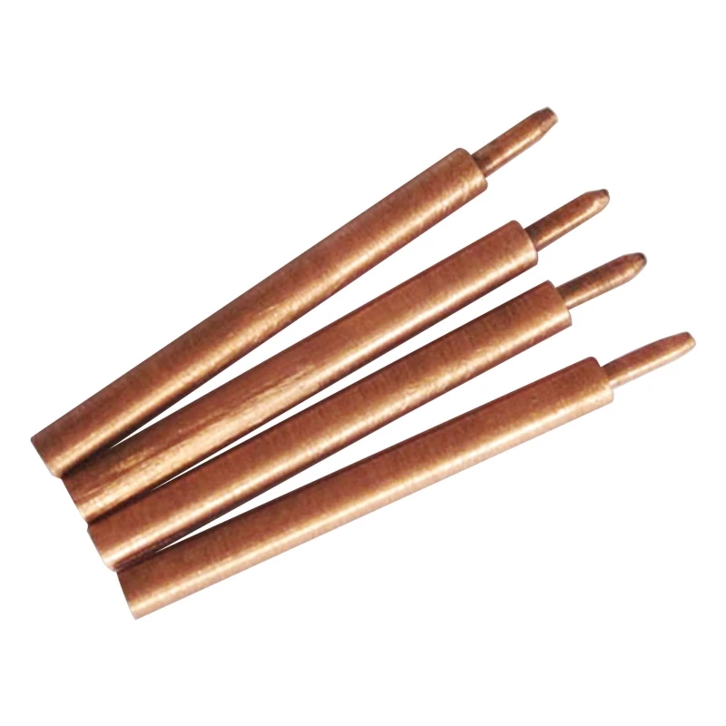 Pin soldadura por puntos, Material cobre y alúmina, aguja pies soldadura 36mm, envío directo, 2 piezas