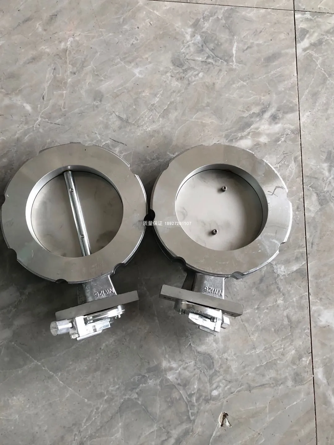 Nw125 Dn125, Nw150 DN150 Wafer Aluminum Alloy Actuator Manual/Automatic Butterfly Valve