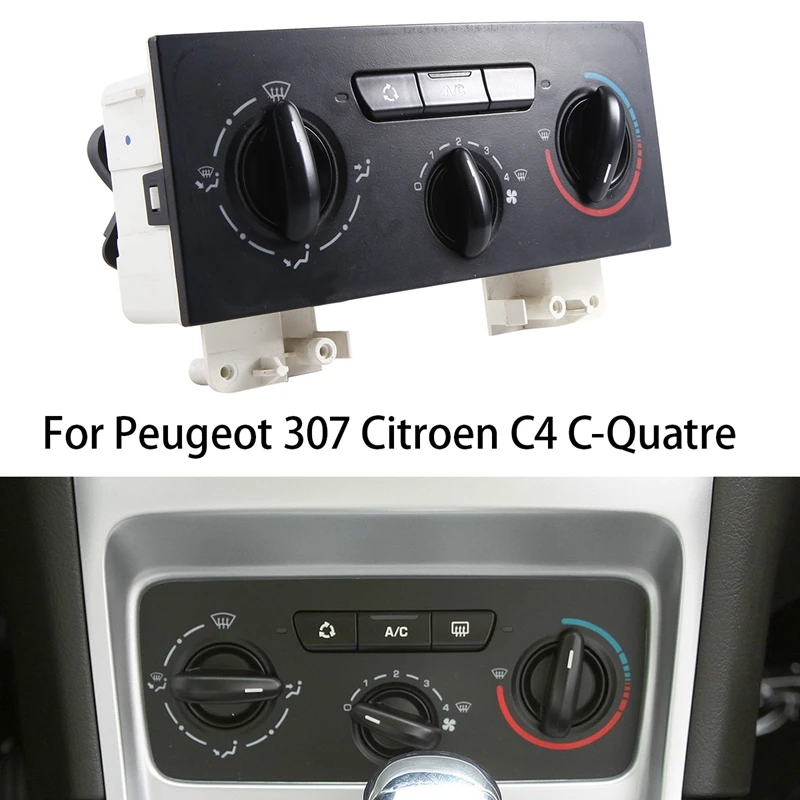 

Manual AC Heater Climate Control Display Panel 6451ZN For Peugeot 307 Citroen C4 C-Quatre Replacement Parts Accessories