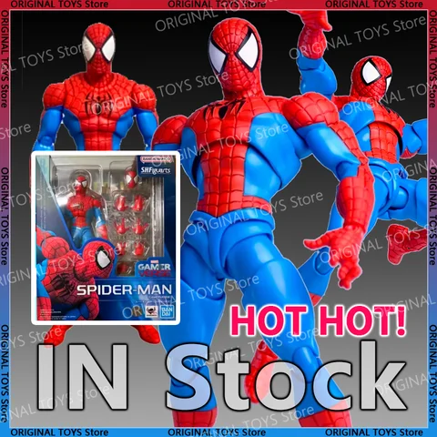 In Stock KO SHF Figuarsts Spider Man Gamerverse Action Figures Collectible Action Figure Anime Action Figures Toys