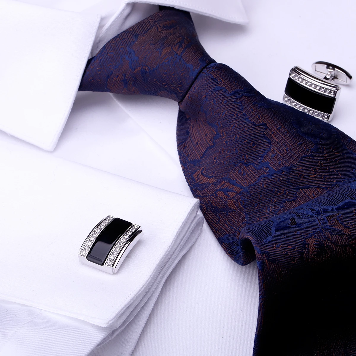 KFLK Jewelry French shirt cufflink for mens Brand Fashion Black Cuffs link Button High Quality Luxury Wedding male guests