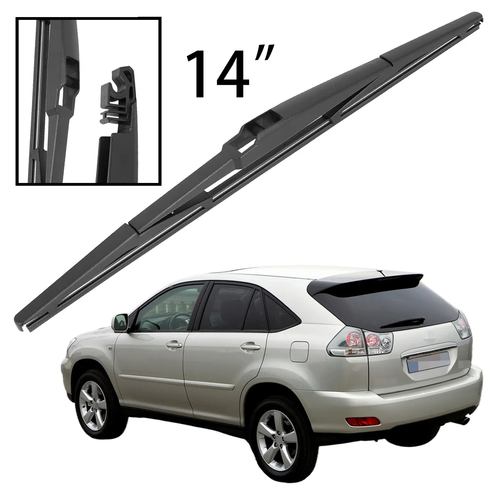 

14" Rear Windshield Windscreen Washer Wiper Blade For Lexus RX300 RX330 RX350 RX400h 2003-2008 GX470 Car Accessories Accsesories