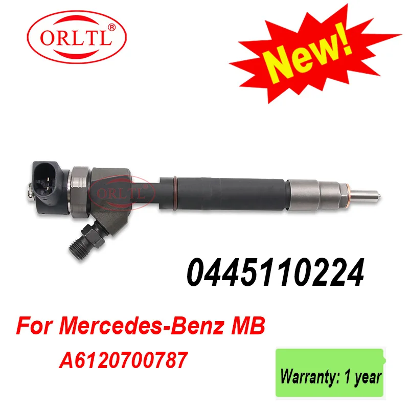 

ORLTL 0445110224 A6120700787 Common Rail Diesel Injector Assy 0445 110 224 6120700787 0 445 110 224 For Mercedes-Benz MB