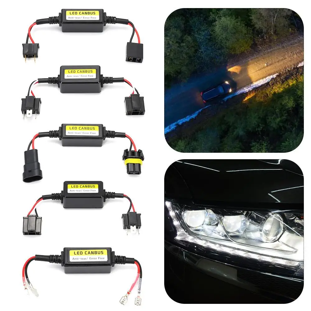 Tools 12V h1/h3/h4/h7/h8/h9/h11 Fault Eliminator LED Canbus Decoder Resistor Controller Automotive LED Decoder