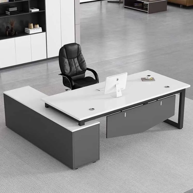 

Wide Storage Computer Desks Table Office Modern Writing Drawers Computer Desks Reading Height Escritorios De Ordenador Furniture