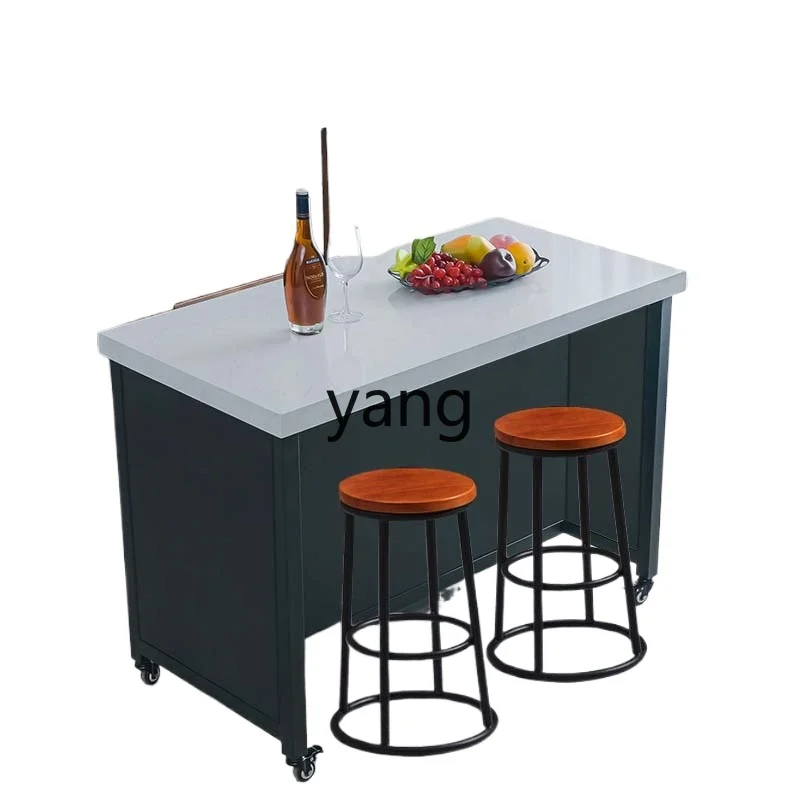 LMMside cabinet integrated island table separate cooking removable bar table locker
