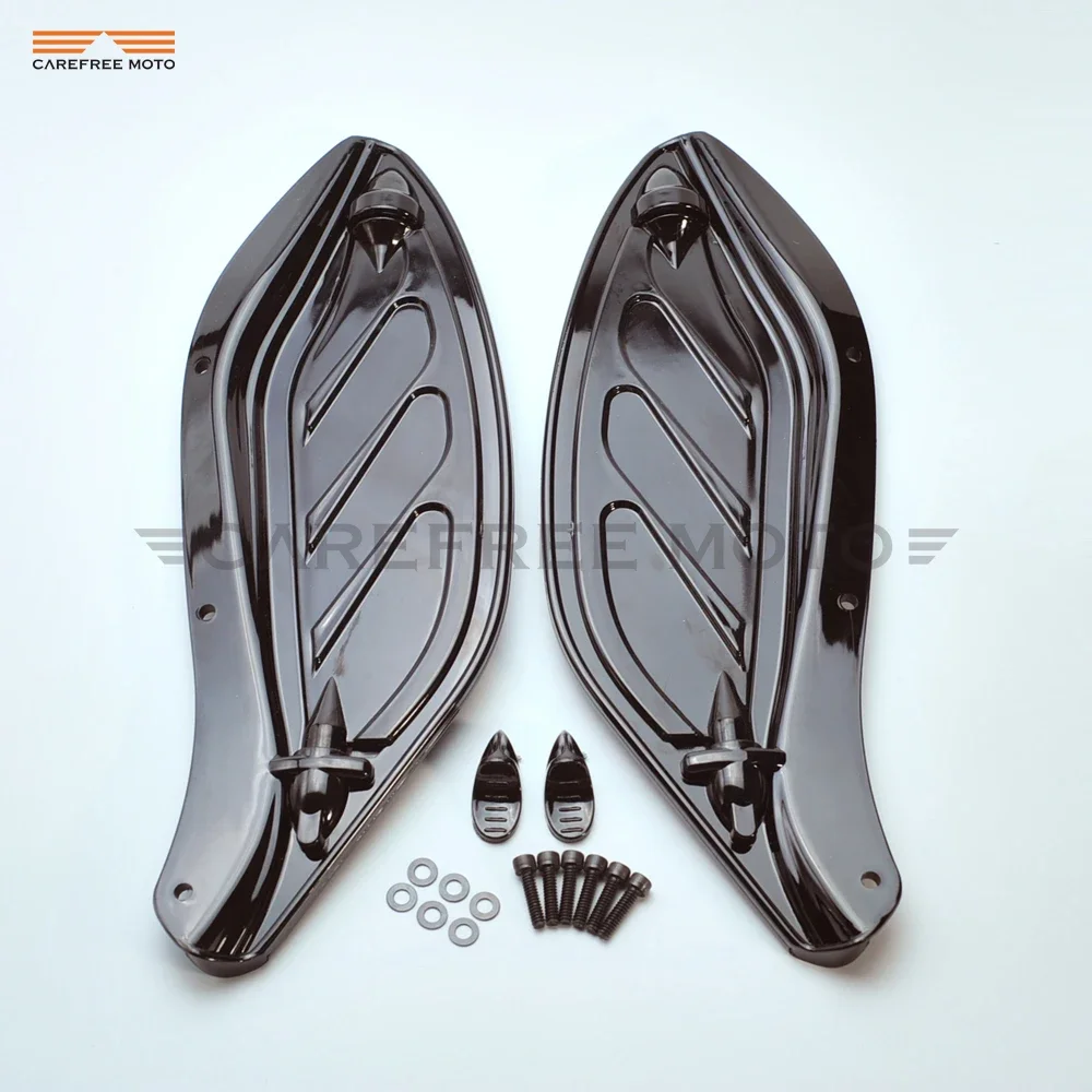 

1 Pair Smoke Clear Motorcycle Adjustable air shroud flanking case for Harley-Davidson Tour 1996-2013