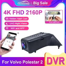 Dash Cam 4K for Polestar 2 Polestar2 2026 2025 2024 2023 2022,Plug and Play  Car DVR Dashcam Camera Video Recorder for Volvo