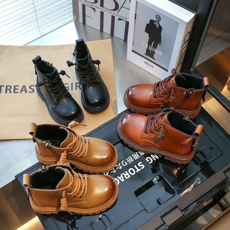 

Children Boots 2025 Winter New Soft Soled Snow Boot Boys Girls Ankle Waterproof Kids Fashion Brand Boot Versatile Girls Boots