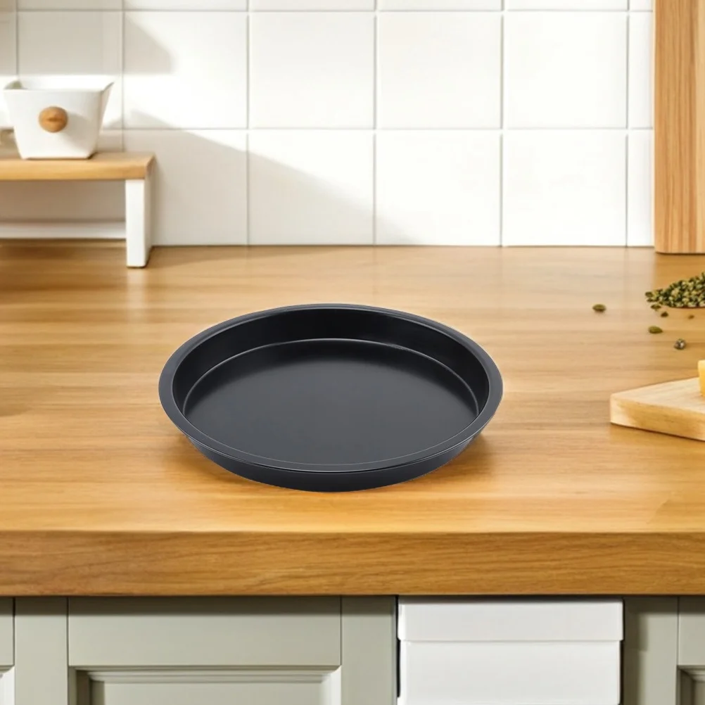 

4Pcs 9 Inches Round Nonstick Pizza Baking Pan Carbon Steel Crisper Tray for Oven Cookies Bread Pizza Bakeware Supplies
