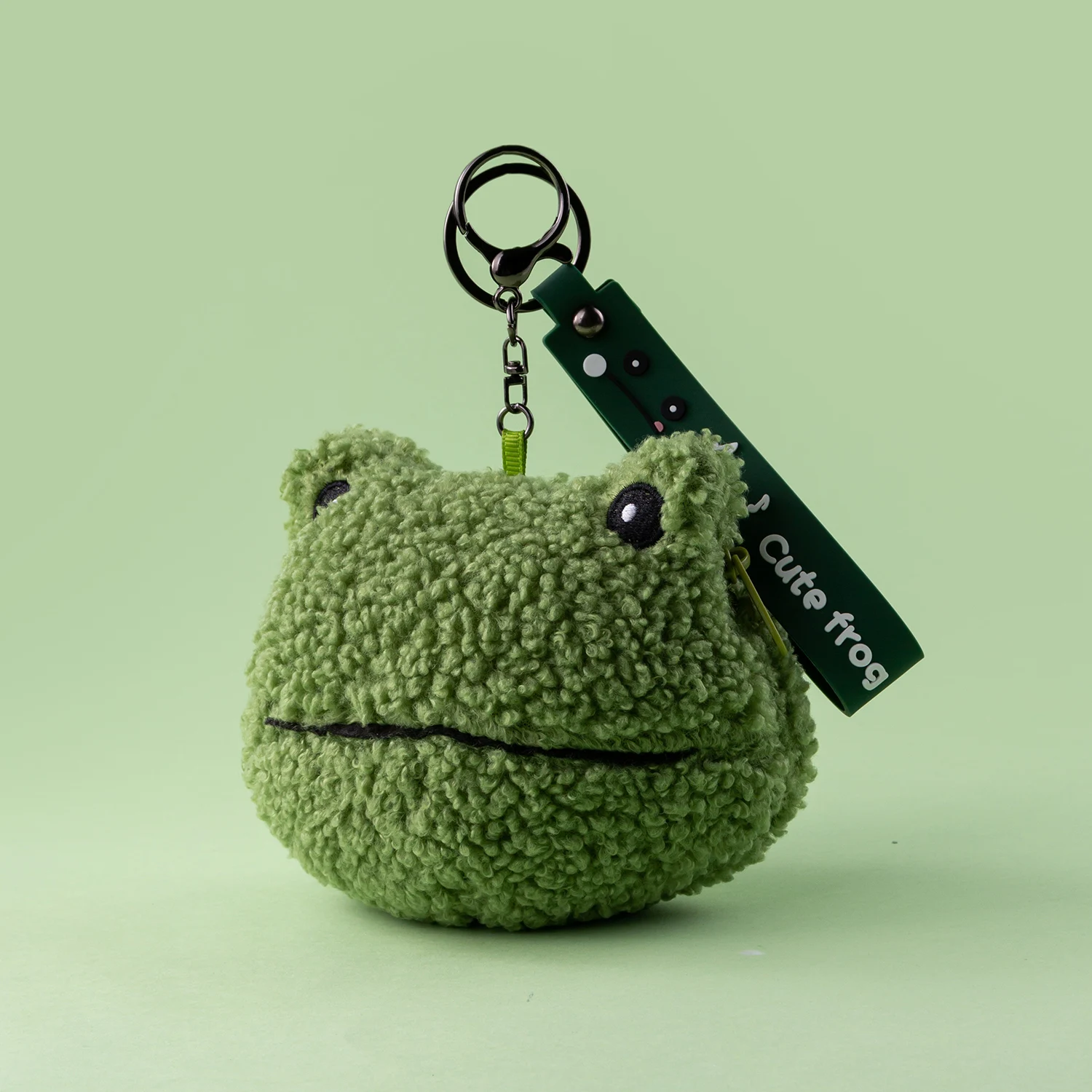 Portable Frog Coin Purse Keychain Bag Decorations Cartoon Storage Pouch Earphone Bag Card Holder Simple Modern Style