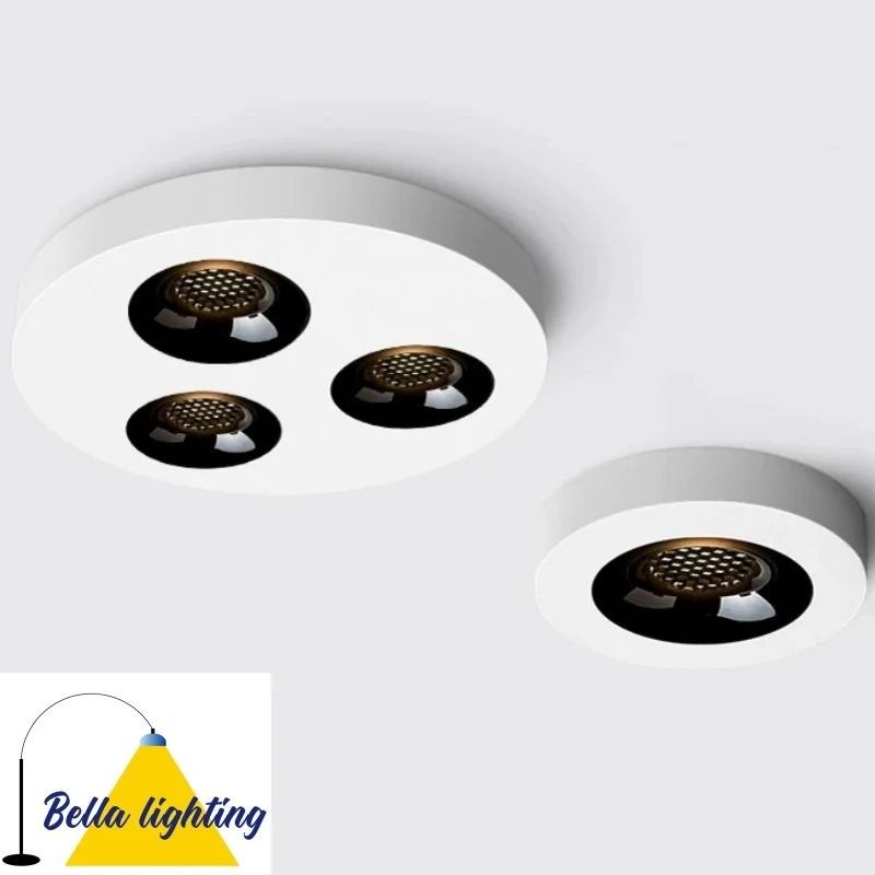 Ultra Thin Anti Glare Bright Ceiling Light with Multiple Sizes and Wattage Options. New COB Spotlights with Honeycomb Mesh Light