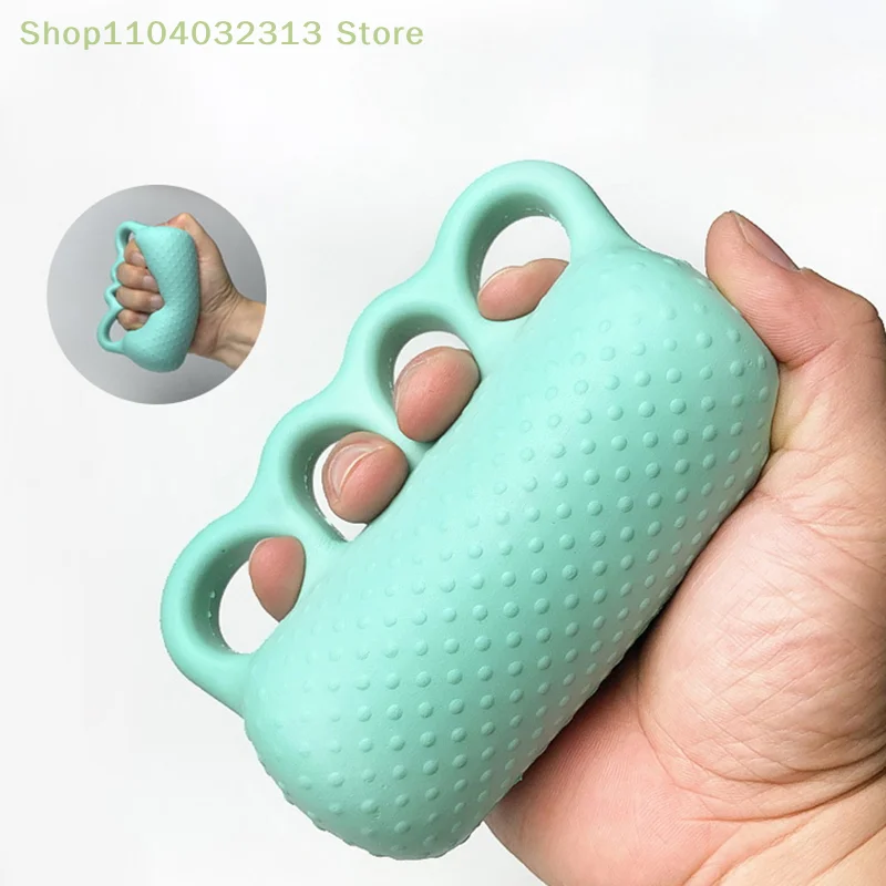 Portable Four-fingered Hand Strength Trainer Primary Grip Training Soft Ball Rehabilitation Massage Finger Ball Practice Hand