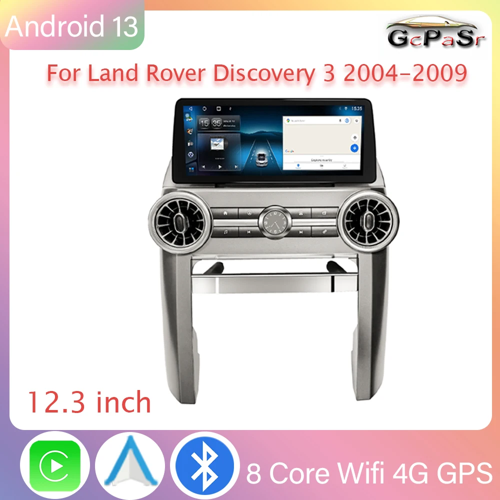 

12.3 дюймовый видео-плеер Android автомобильное радио GPS для Land Rover Discovery 3 2004-2009 навигация Мультимедиа Стерео Carplay No