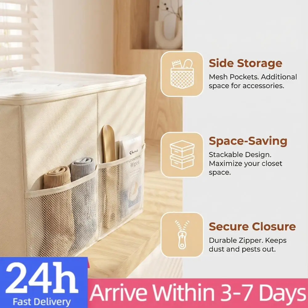

Shoe Storage Box Fits Up To 16 Pairs Shoe Storage Bins with Clear Cover (White)