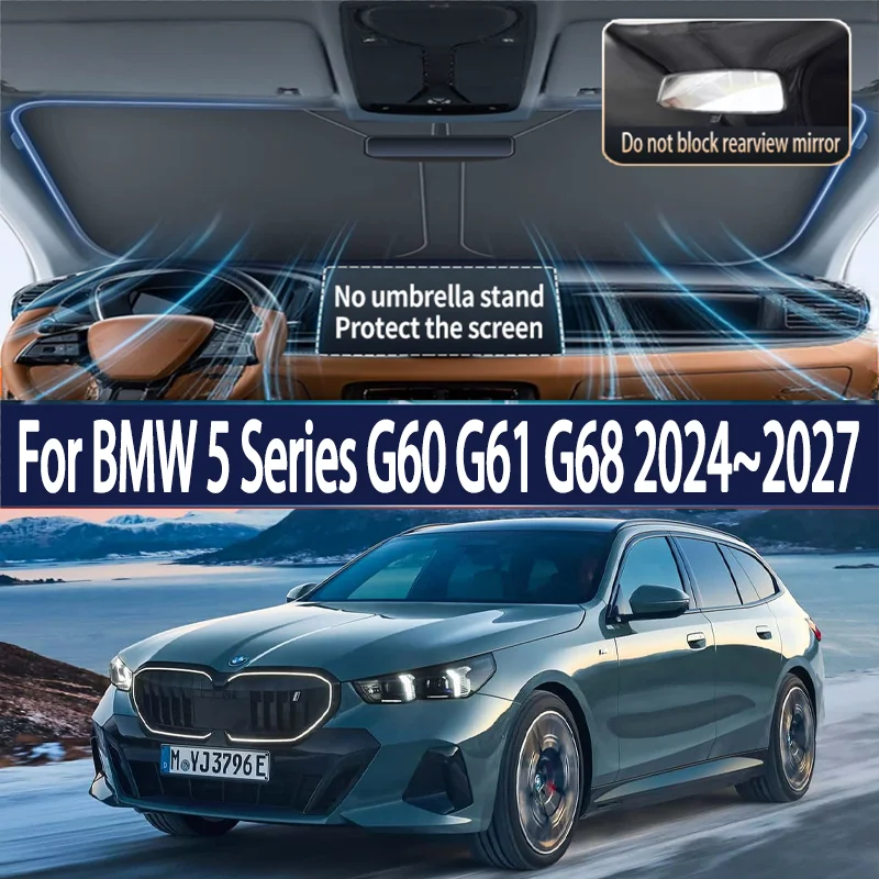 protetor-solar-para-para-brisa-de-carro-para-bmw-serie-5-g60-g61-g68-2024~2027-refletor-dobravel-acessorios-de-verao-com-isolamento-termico