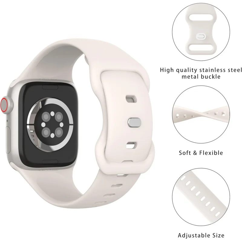 Pulseiras compatíveis com pulseira de relógio 49mm 42mm 44mm 45mm mulheres homens, pulseira de silicone macio ultra series10 9 8 6 5 4 3