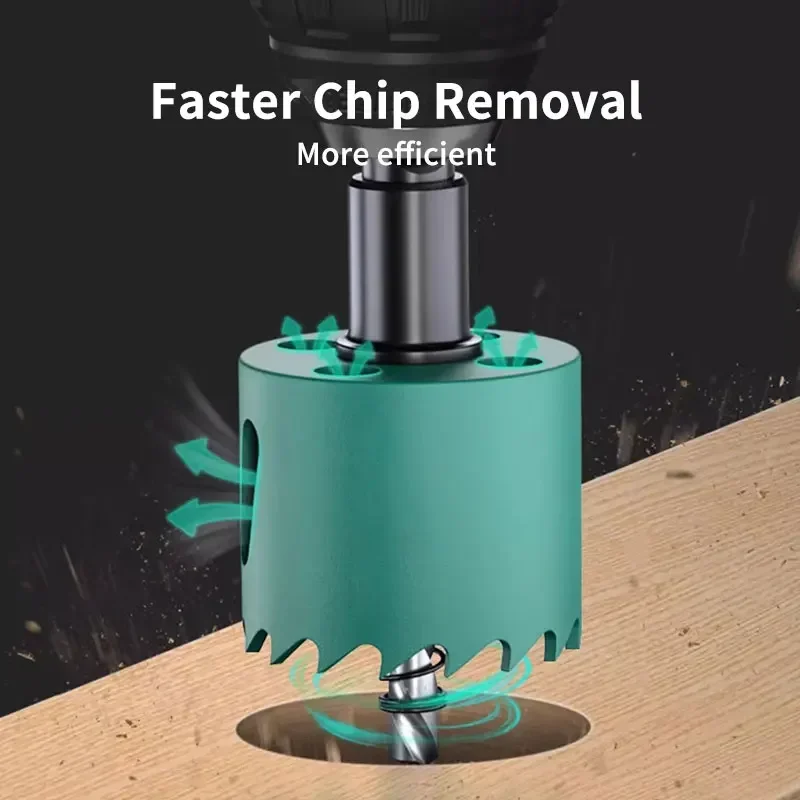 HILIXUN M42 Bi-Metal ไม้รูเจาะ Bits เจาะไม้มงกุฎสําหรับดาวน์ไลท์ Plasterboard เปิดเครื่องตัดไม้ 16-200 มม.