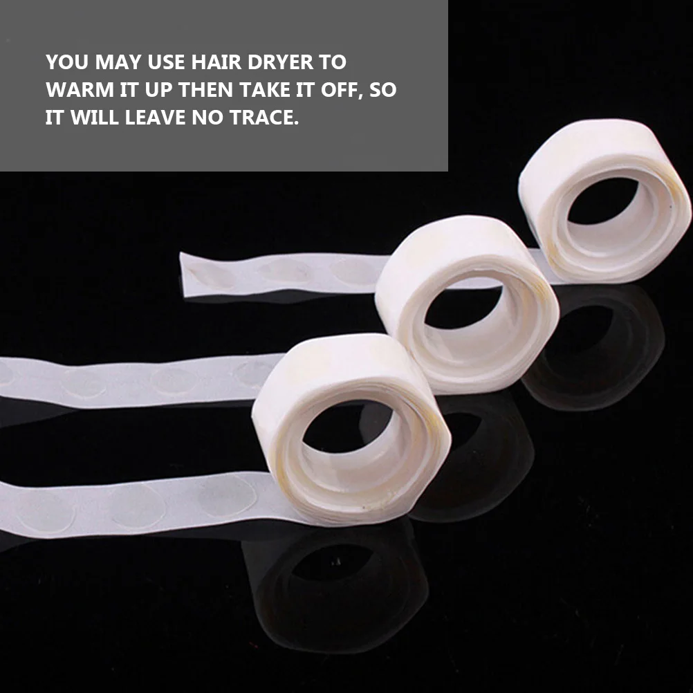 

12 Rolls Clear Balloon Glue Removable Adhesive Dots Multifunction Double Sided Tape Transparent Glue Stickers For Decorations