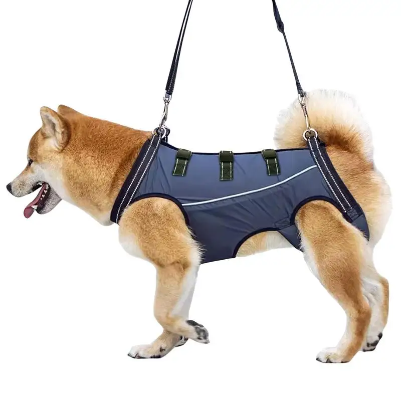 Portable Dog Sling for Back Legs Hip Support Harness Older Limping Canine Aid Dog Assist Rehabilitation Lifting Harness Leashes