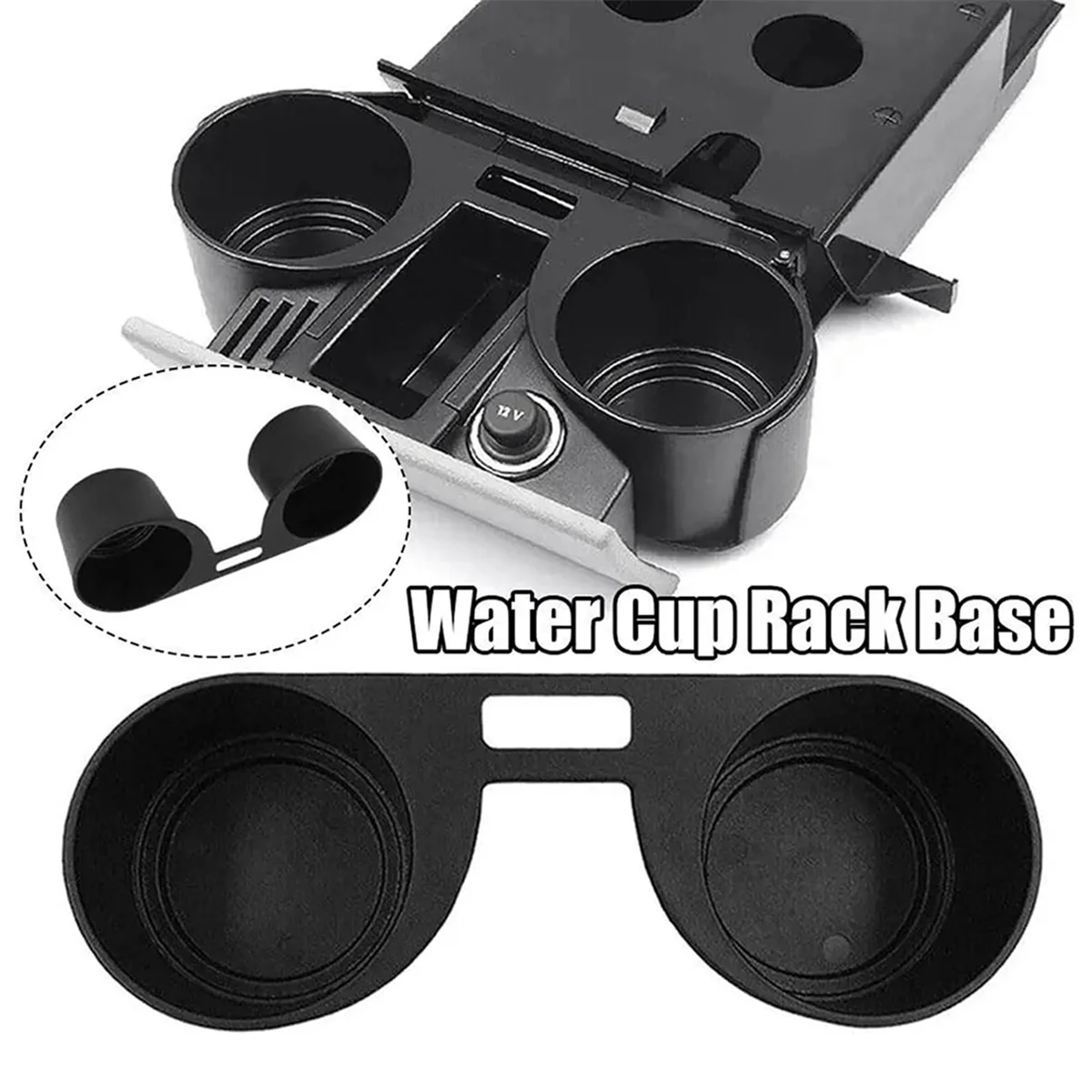 7H285860130T Car Front Drink Water Cup Holder Cup Holder Stand Coin Holder for VW T5 T5.1 Transporter