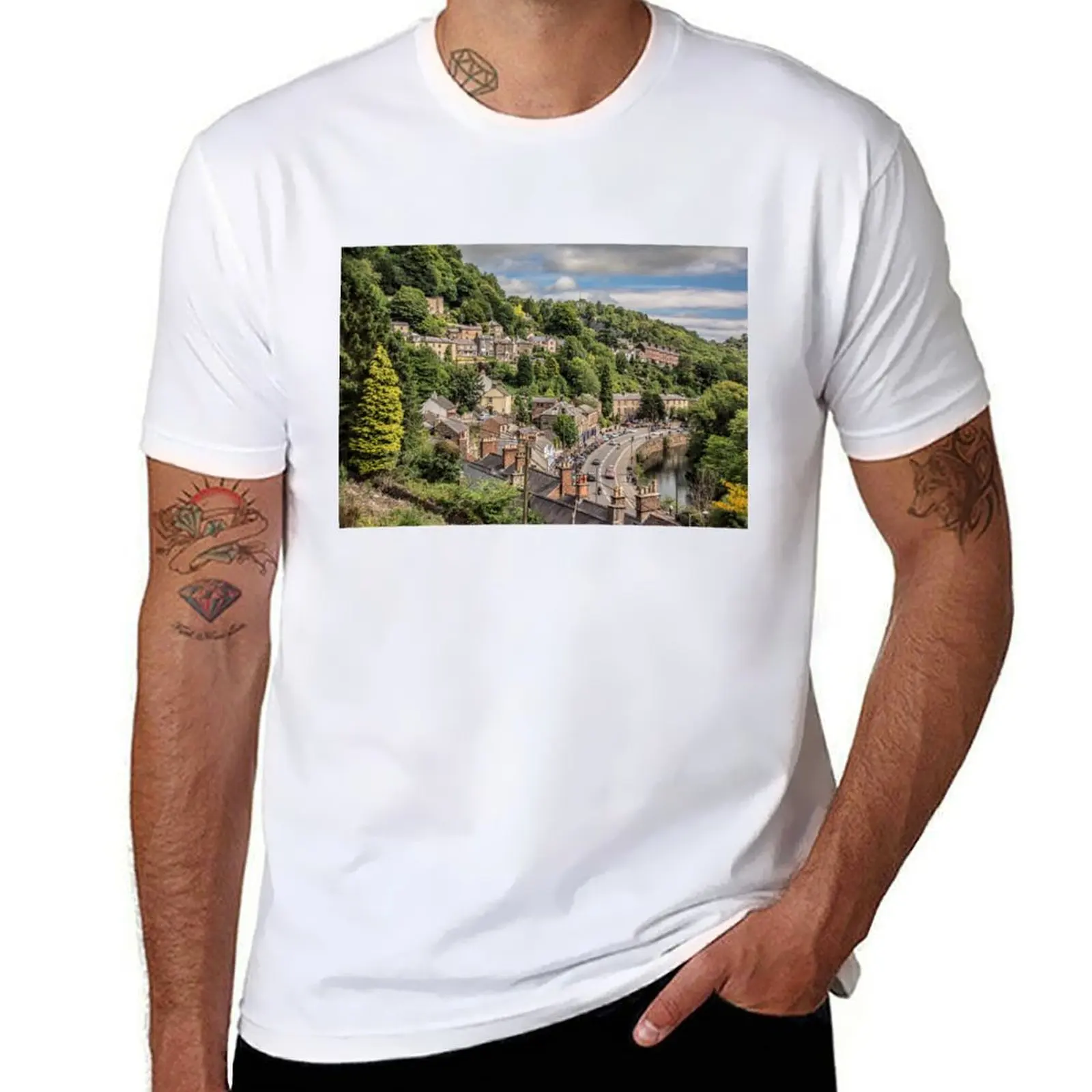

#216 Matlock Bath in the Peak District National Park. T-Shirt t shirt man cotton t shirts cotton 100% T-Shirt