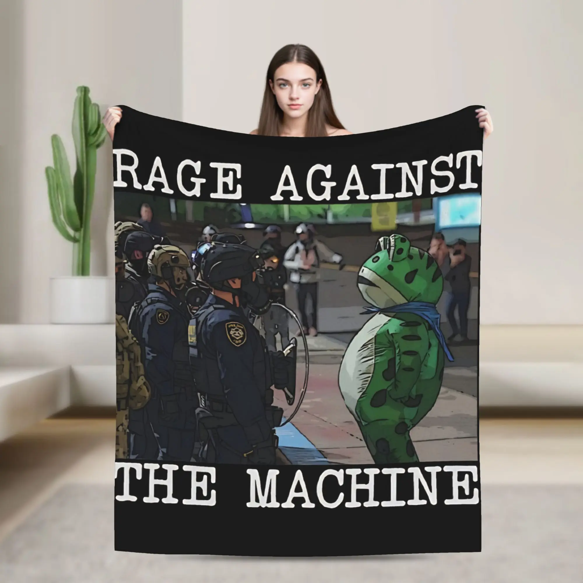 

Портленд лягушка протест коралловый флис плюшевые пледы одеяло для кровати уличные мягкие постельные принадлежности пледы