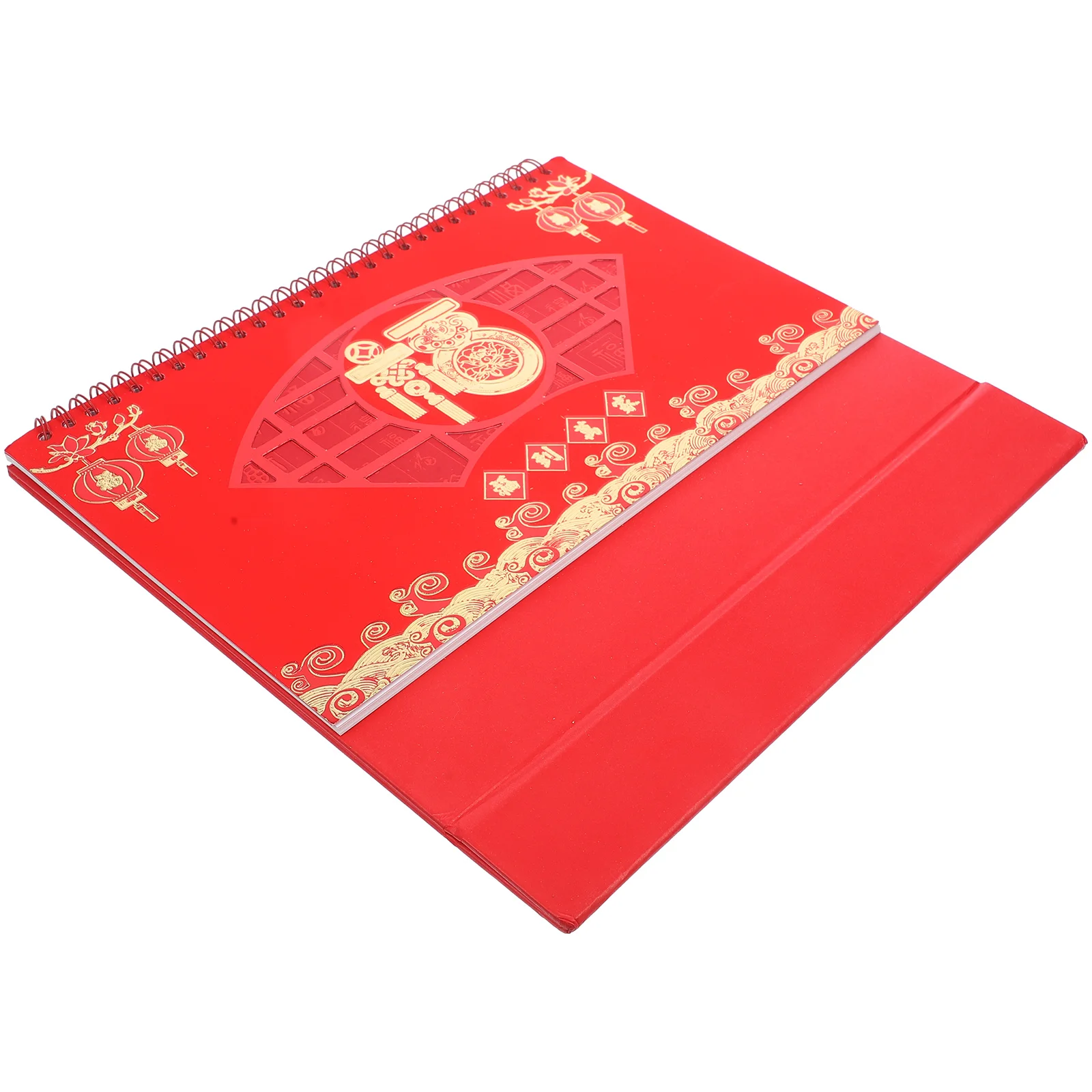 

Year of The Dragon Desk Calendar 2024 Chinese Style Lunar Paper Stand Table Home Office Decor Thick Material Modern Design